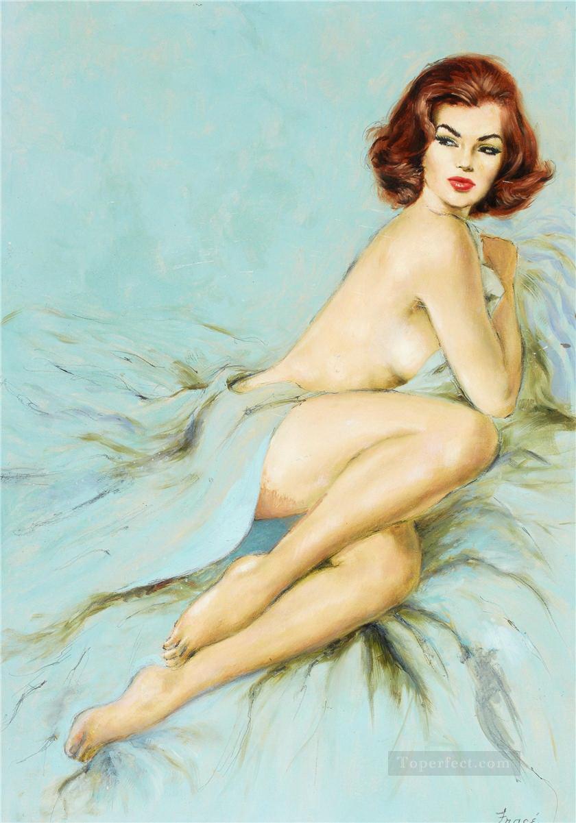 pin up girl nude 069 Oil Paintings